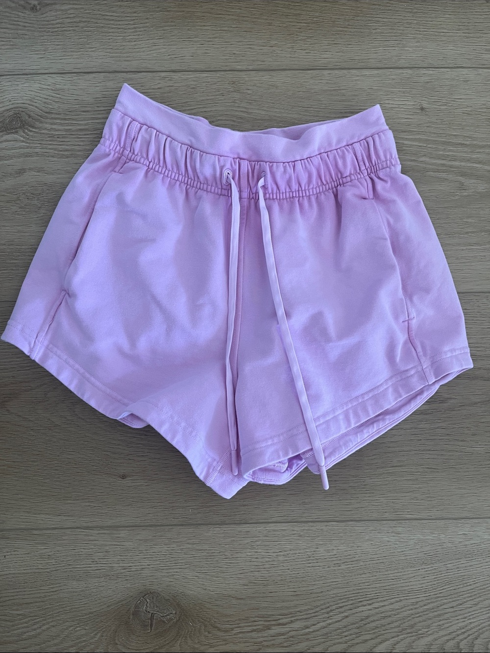 lululemon athletica Light Pink Drawstring Athletic Shorts